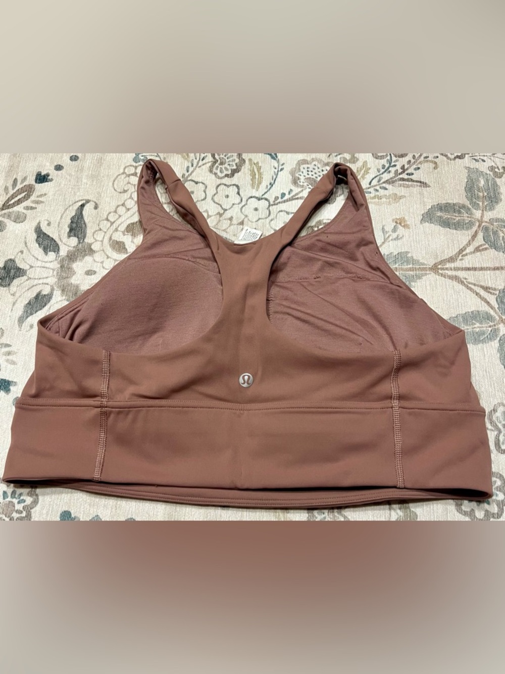 Lululemon Wunder Train Longline Bra Medium Support C/D Cup Mauve Size 14